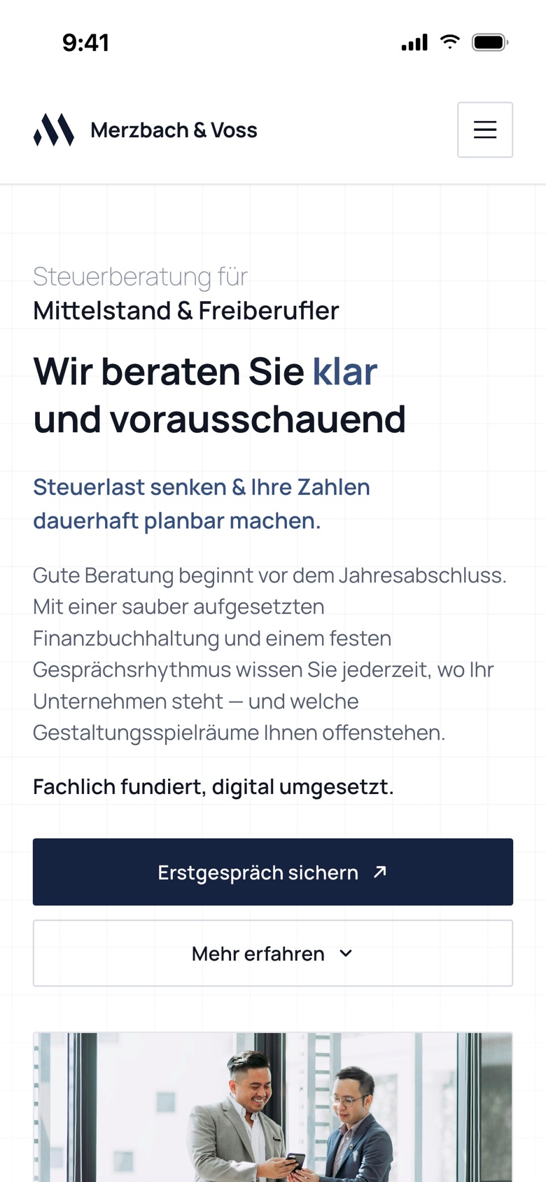 Startseite mobil