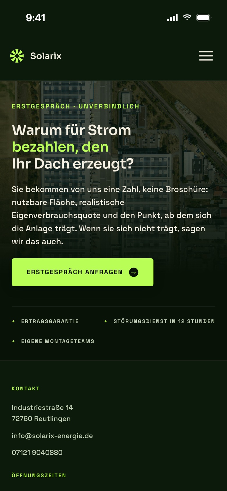 Solarix mobil, Abschluss